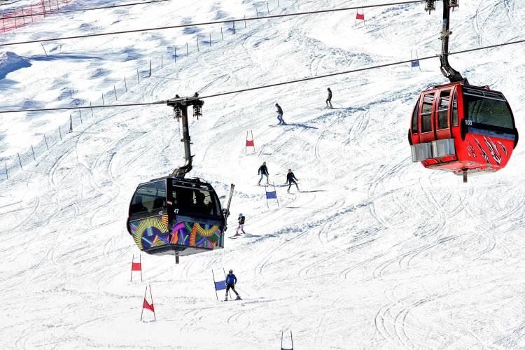 Gondolas at the Killington Ski Resort