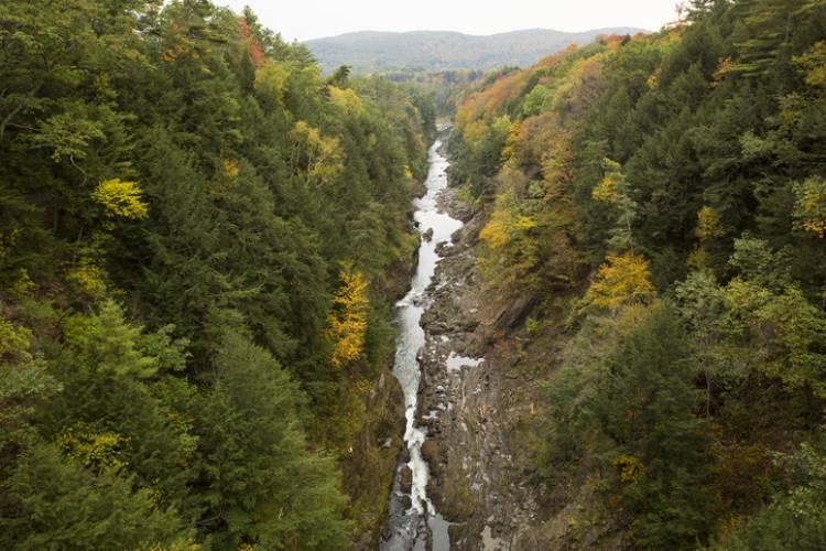 A view of the Quechee Gorge