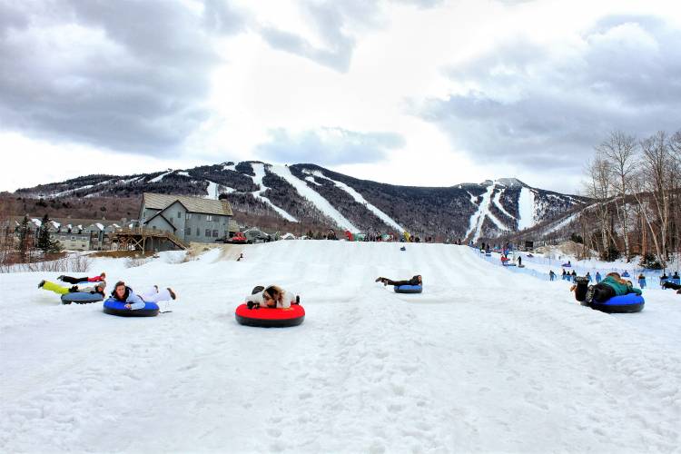 Snow tubing at the Killington Ski Resort